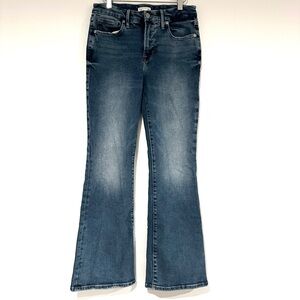 Good American Jeans Women's 6/28 Boot Cut Mid Rise Blue